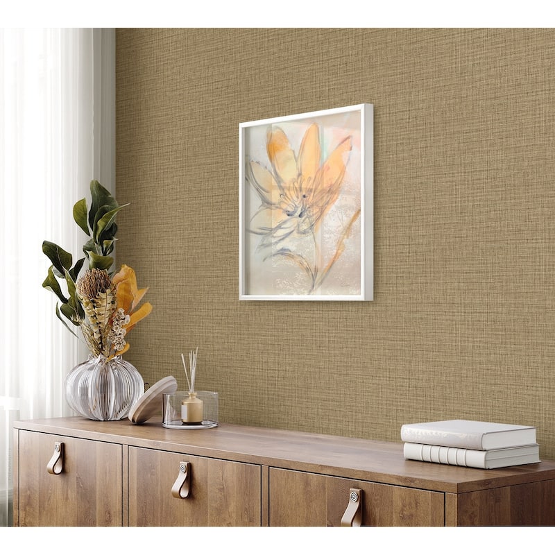Seabrook Designs Harvest Twine Embossed Vinyl Unpasted Wallpaper