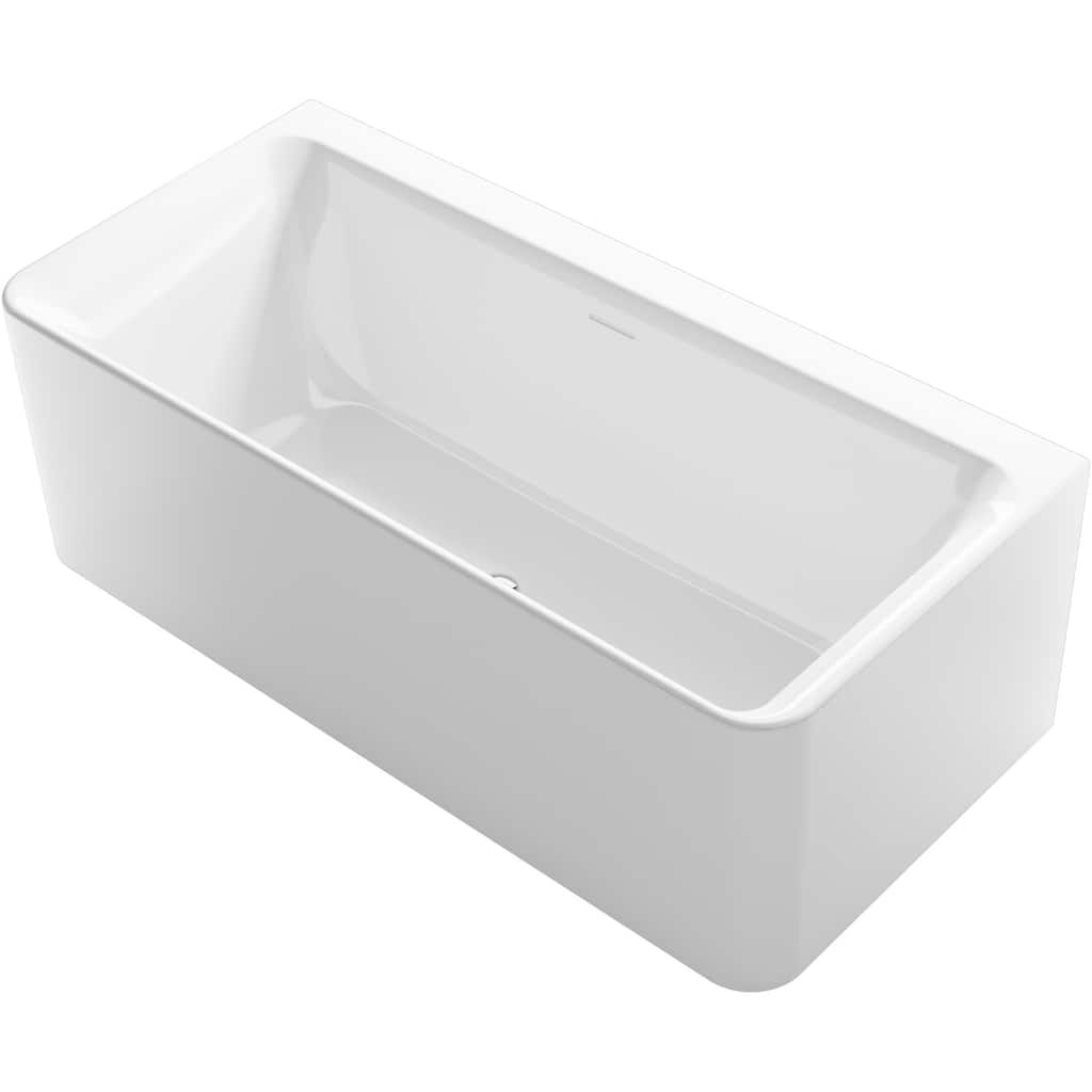 Sterling Unwind 67" Free Standing Acrylic Soaking Tub with Center