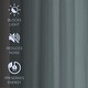 preview thumbnail 36 of 44, Linen Slub Texture Blackout Grommet Curtain Pair(2 Panels)