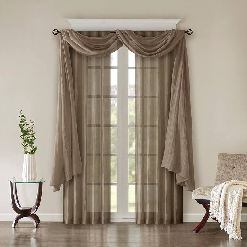 Solid Crushed Curtain Panel