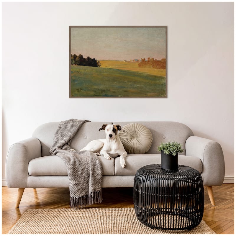 Kate and Laurel Evening 1910 Jan Ciaglinski by Nostalgia Prints Framed Canvas Wall Art Print