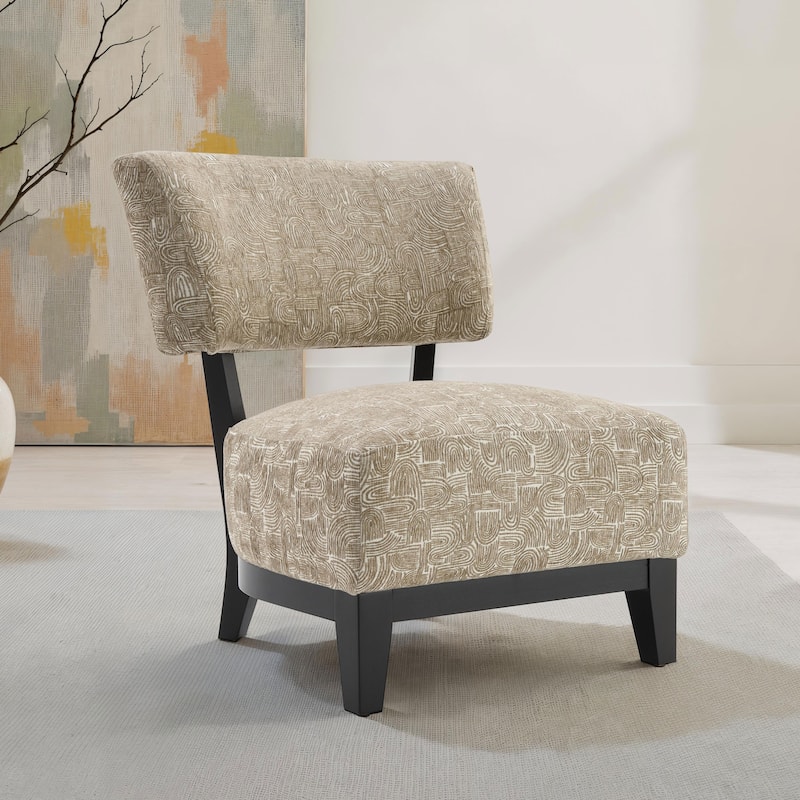 Furniture of America Phaen Modern 28-inch Pattern Fabric Accent Chair - Beige