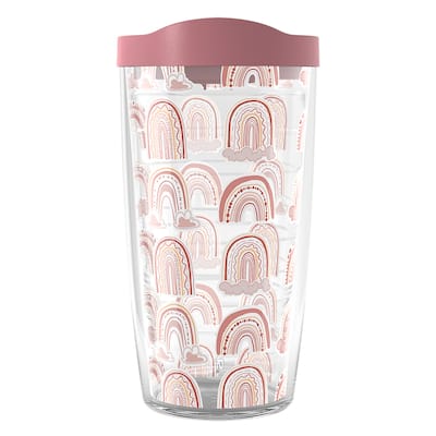 Tervis Boho Rainbows Made in USA Double Walled Insulated Travel Tumbler, Classic