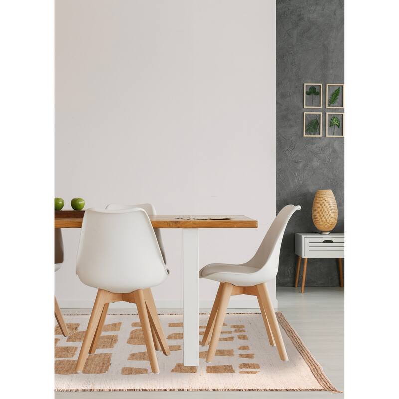 ECARPETGALLERY Hand-knotted Pak Finest Marrakesh Cream Wool Rug - 8'2 x 10'0