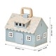 preview thumbnail 2 of 5, Olivia's Little World Quaint Portable Doll Cottage - Blue