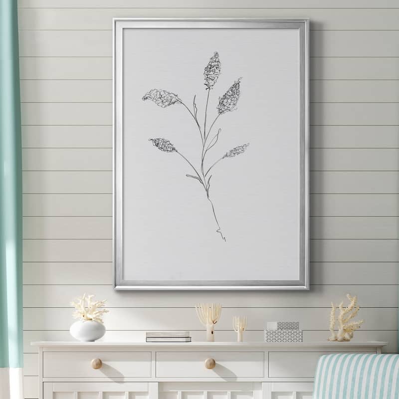 FLORAL SKETCH II Premium Framed Canvas - Ready to Hang