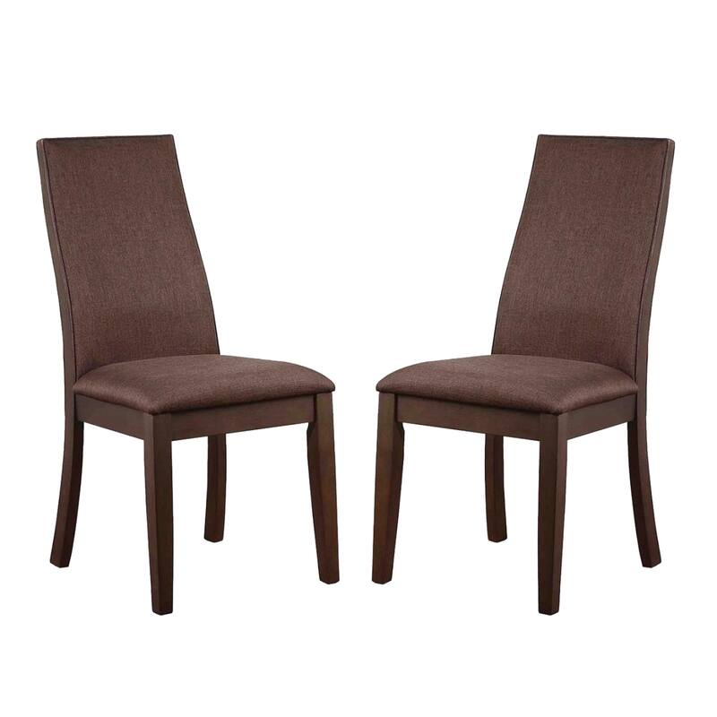 Set of 2 Dining Side Chairs - Cocoa Brown