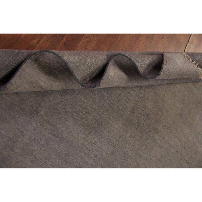 Gabbeh Modern Area Rug Hand-Knotted Contemporary Wool Carpet - 6'11" x 9'7"