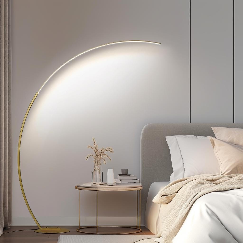 69.9 inch Gold Arc Floor Lamp