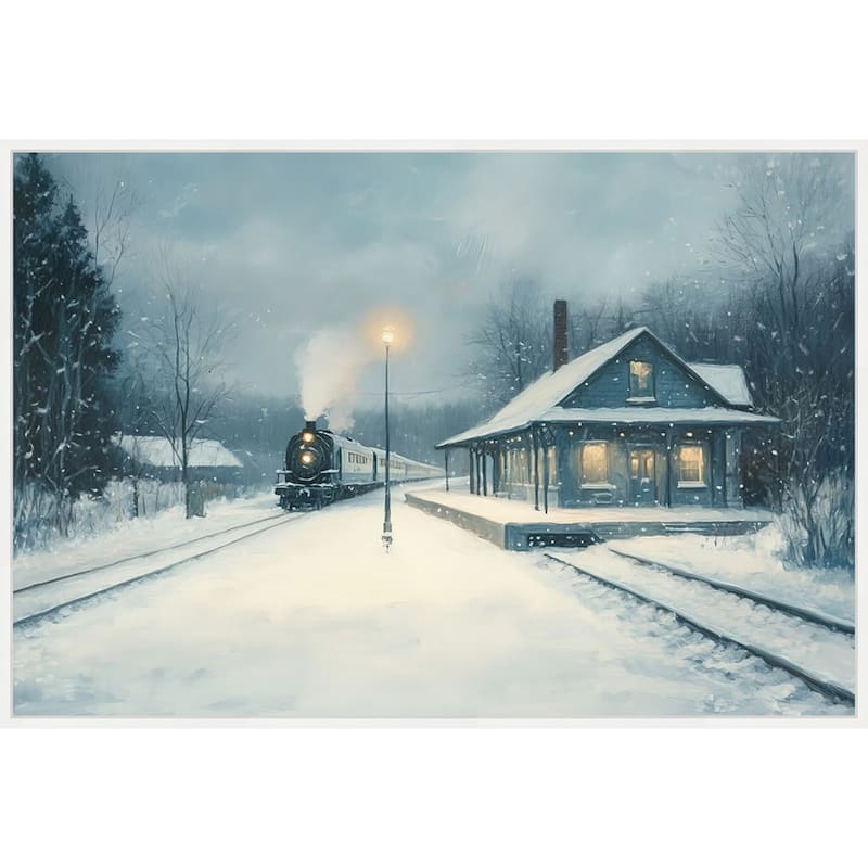 Landscape Painting by Tradelink inhouse artist Framed Canvas Wall Art Print - Sylvie White