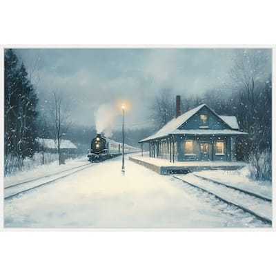 Landscape Painting by Tradelink inhouse artist Framed Canvas Wall Art Print - Sylvie White