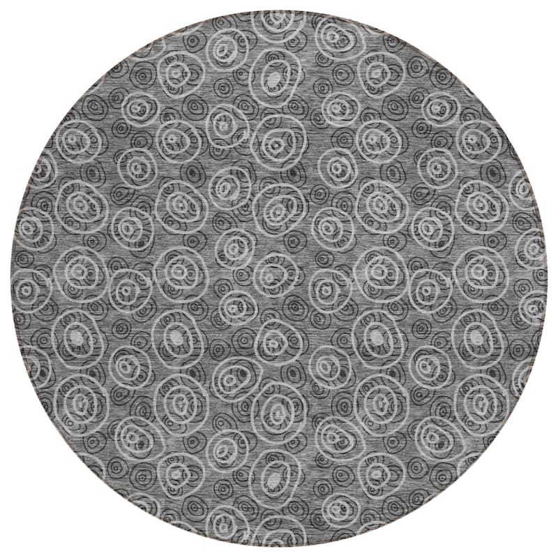 HomeRoots Geometric Transitional Rectangle Outdoor Rug