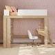 preview thumbnail 2 of 27, Max and Lily Mid-Century Modern Twin Loft Bed with Desk and Bookshelf