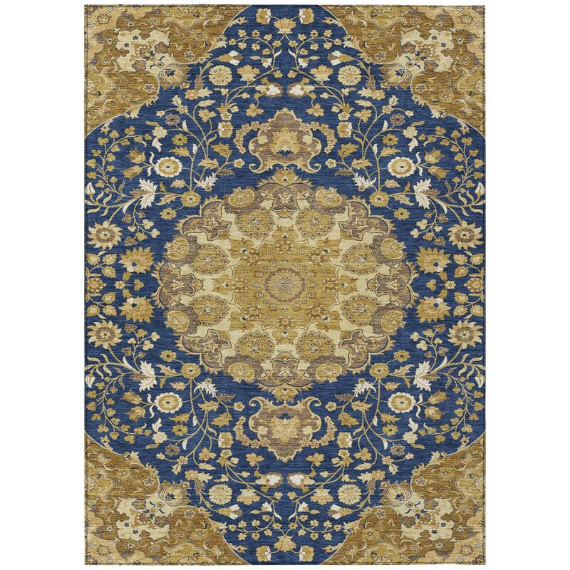 Machine Washable Indoor/ Outdoor Global Eckley Chantille Rug