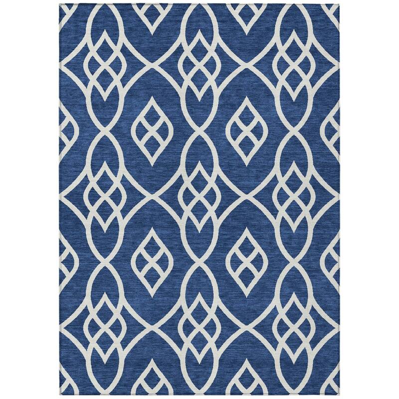 HomeRoots Trellis Transitional Rectangle Outdoor Rug