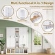 preview thumbnail 9 of 13, Farmhouse 4-in-1 Hall Tree with 6 Hanging Hooks and Seating Bench
