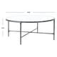 preview thumbnail 38 of 39, SAFAVIEH Couture Jessa Round Metal Coffee Table - 36"W x 36"D x 15"H