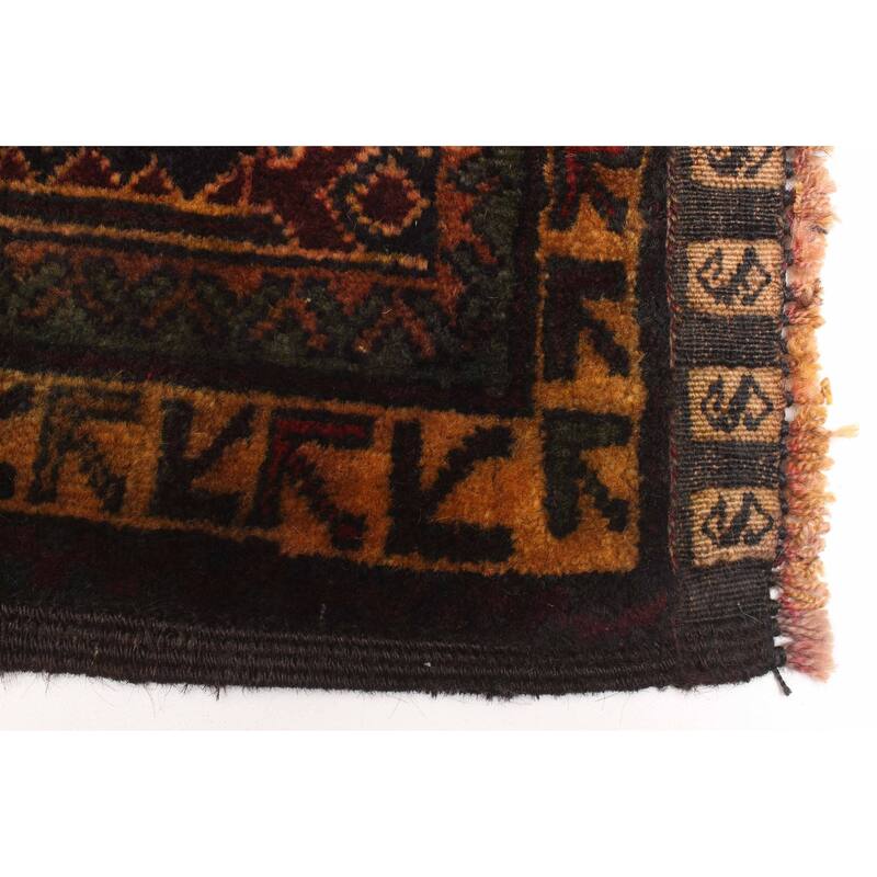 ECARPETGALLERY Hand-knotted Teimani Burgundy Wool Rug - 3'3 x 5'1