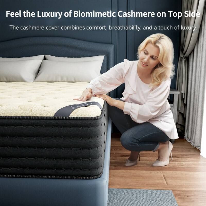 SweDrea Luxury Reversible 14-inch Pillow Top Mattress – Dual-Sided Summer & Winter Comfort with Certified Safe
