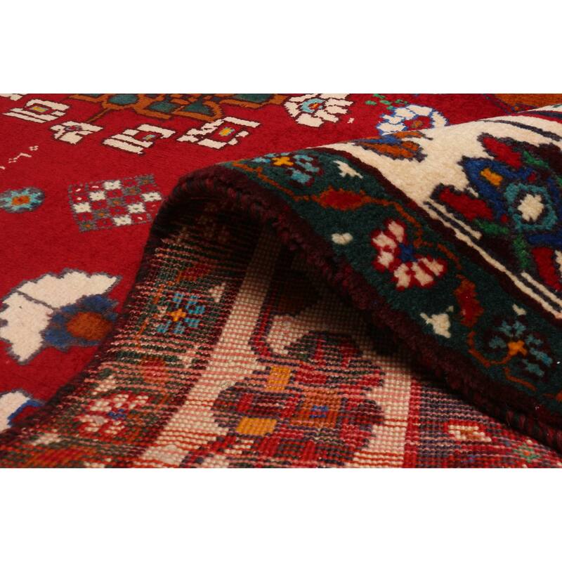 ECARPETGALLERY Hand-knotted Melis Vintage Red Wool Rug - 5'9 x 9'6