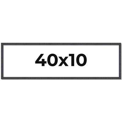40x10 Frame Brown Picture Frame - Complete Modern Photo Frame Includes