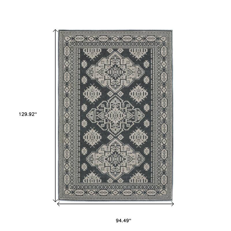 HomeRootsMedallion Traditional Rectangle Area Rug