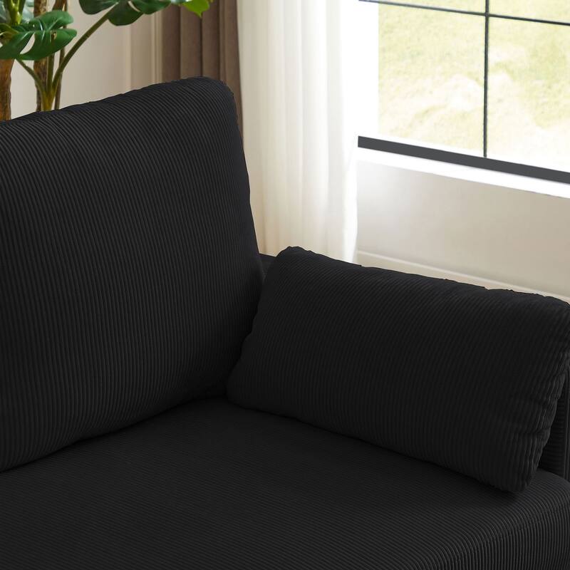 Modular Sectional Sofa Couch L Shaped With Chaise Storage Ottoman and Side Bags For Living Room