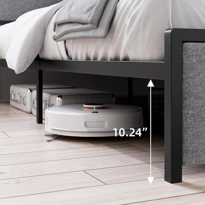 Bed Frame with Headboard and Storage