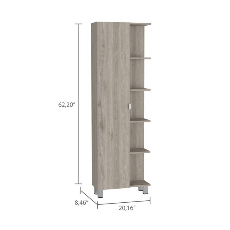 Portland 5-Shelf Linen Cabinet