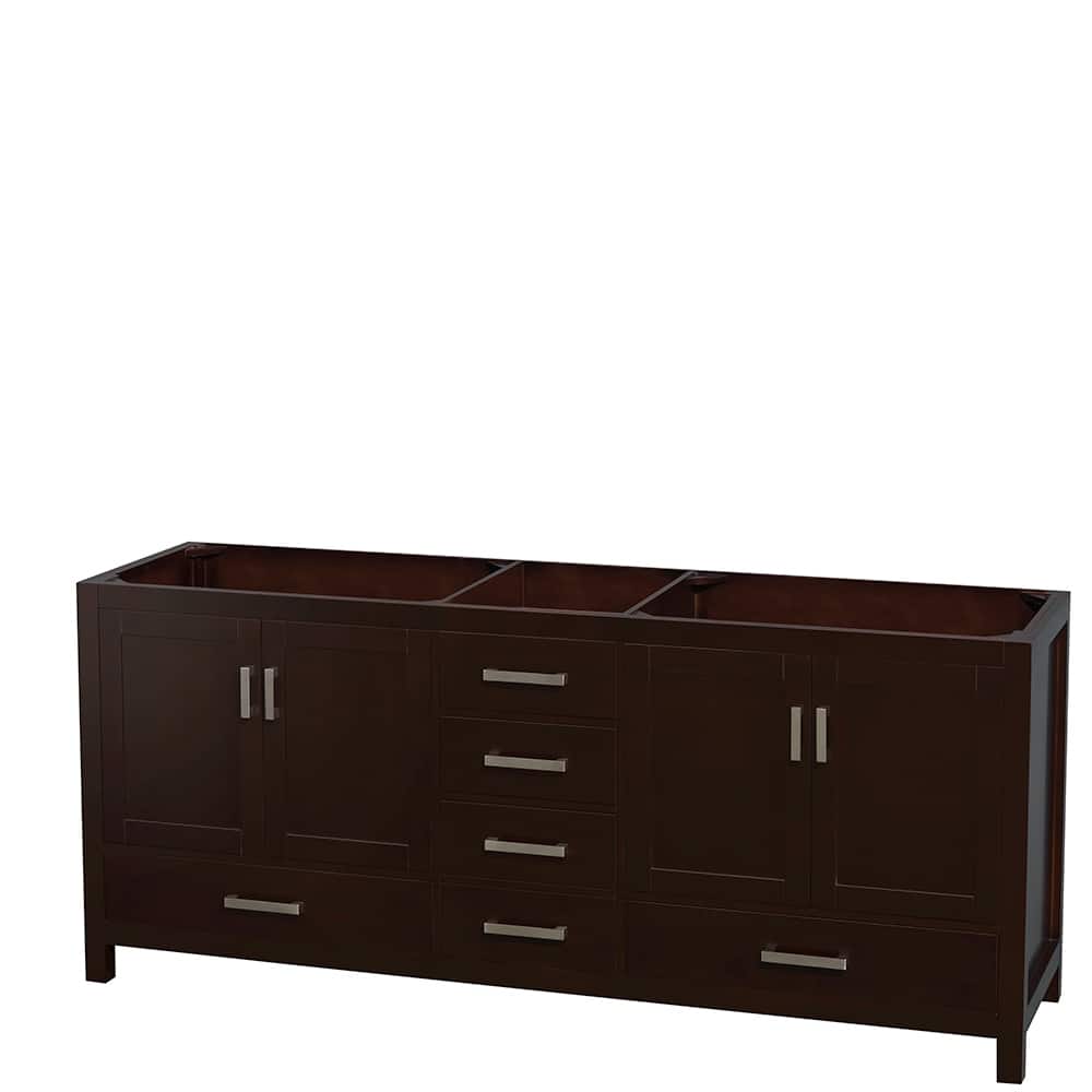 Wyndham Collection Sheffield Double Vanity Cabinet