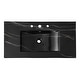 preview thumbnail 120 of 120, JONATHAN Y Aubert 3-Hole Rectangular Ceramic Single Sink Basin Vanity Top