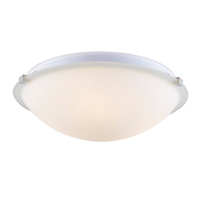Trans Globe Lighting Neptune 3 Light 15" Wide Flush Mount Bowl Ceiling - Brushed Nickel
