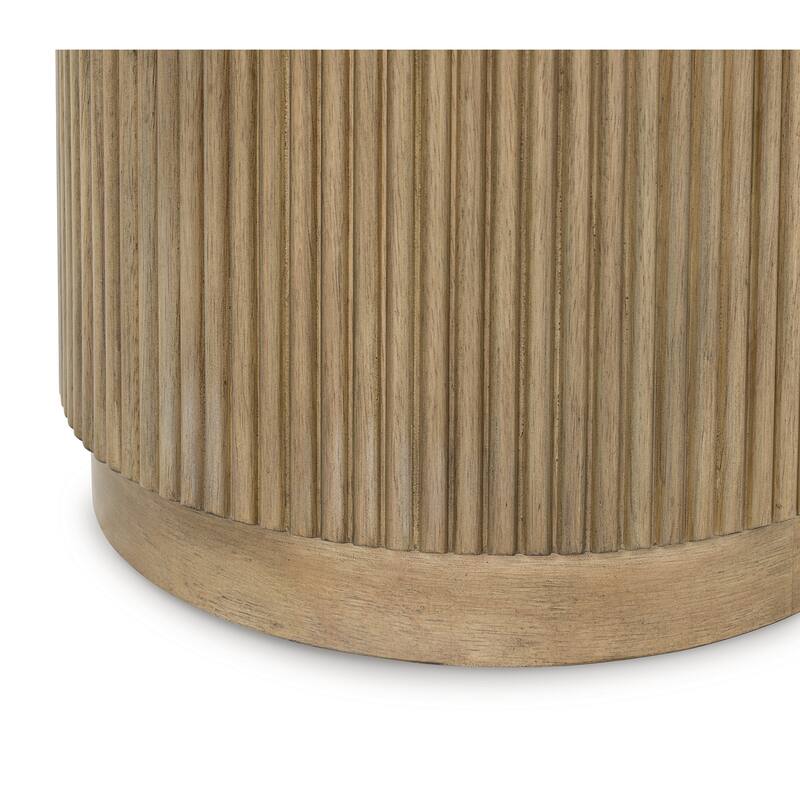 Signature Design by Ashley Camdill Light Brown/White Coffee Table - 42" W x 42" D x 17.5" H