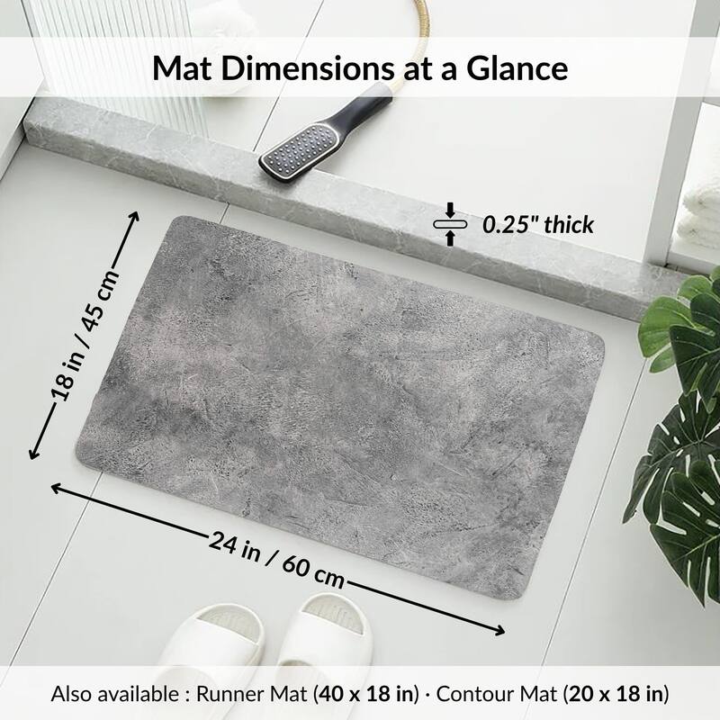 Decorative Bath Mat 24x18 Ultra Absorbent Quick Dry Rug