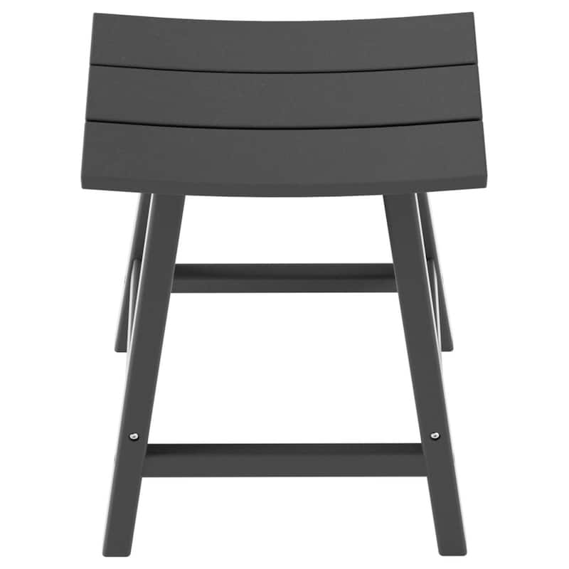 Polytrends Laguna Hdpe All Weather Outdoor Patio 24" Saddle Seat Counter Stool