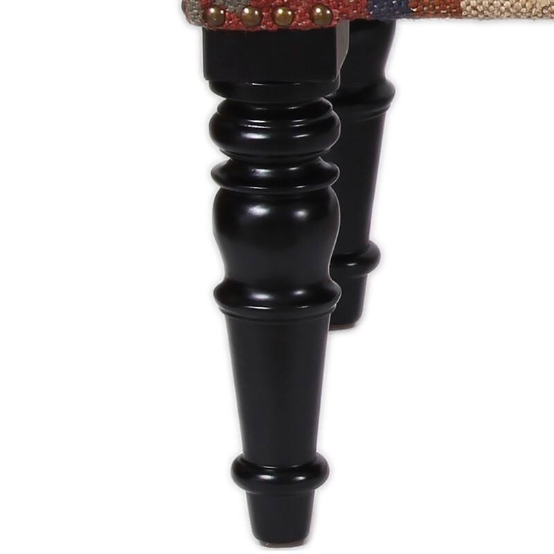 Handmade Upholstered Wooden Bench - 48" W x 16" L x 18" H