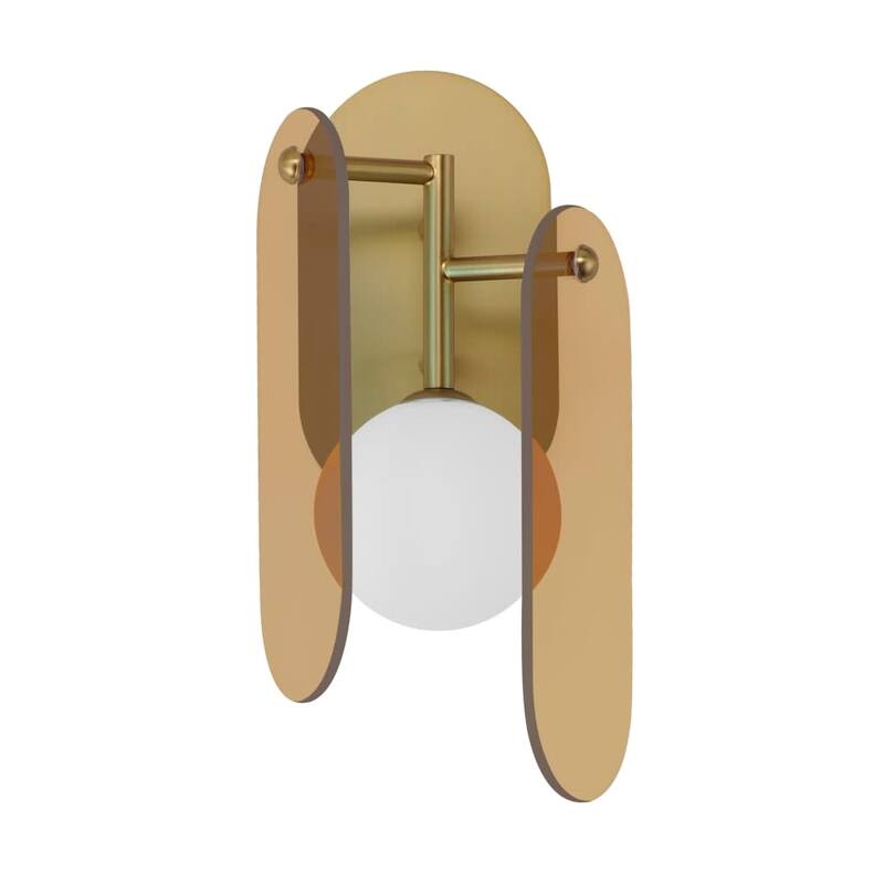 Studio M SM24810AM Megalith 16" Tall LED Wall Sconce by Nina Magon - Natural Aged Brass