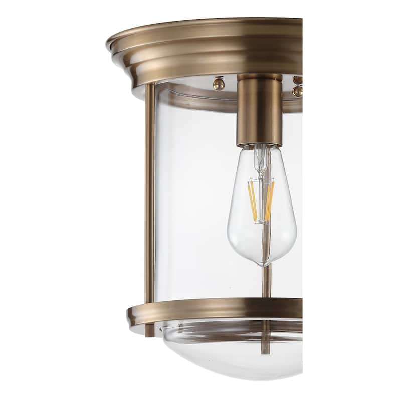 Orbe 10.25" Metal/Glass LED Flush Mount, by JONATHAN Y