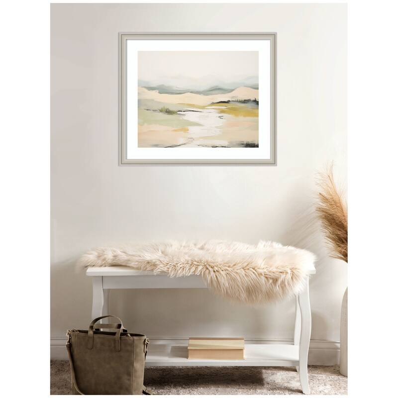 Kate and Laurel Tranquil Landscape No. 1 by Amy Lighthall Framed Wall Art Print