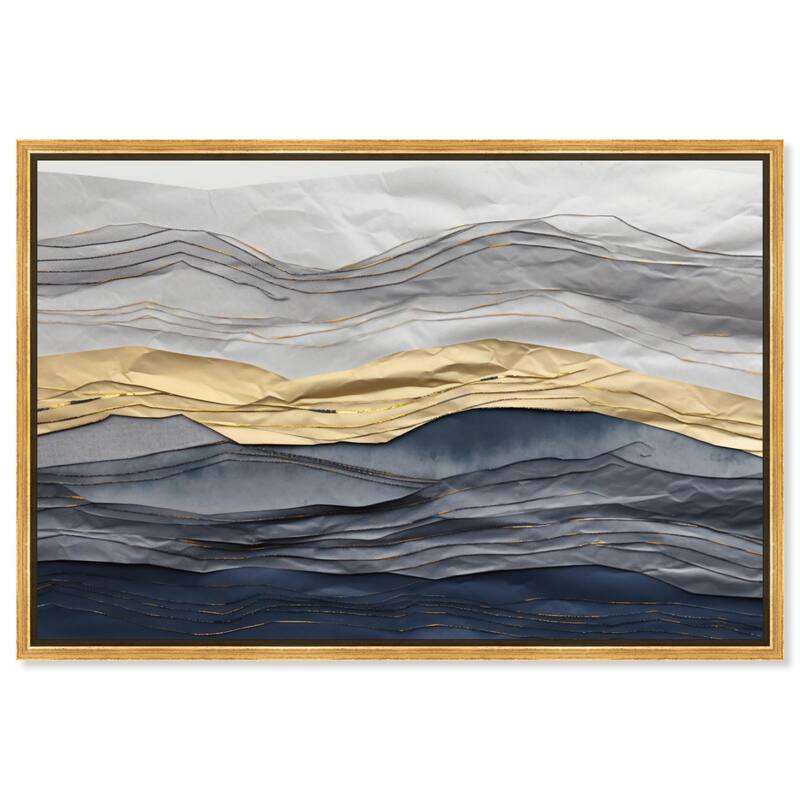 Flowing Golden Tide Canvas by Art Remedy - 54" x 36" - Gold