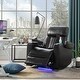 preview thumbnail 13 of 21, Nestfair Power Motion Recliner with USB Charging Port and Hidden Arm Storage Black