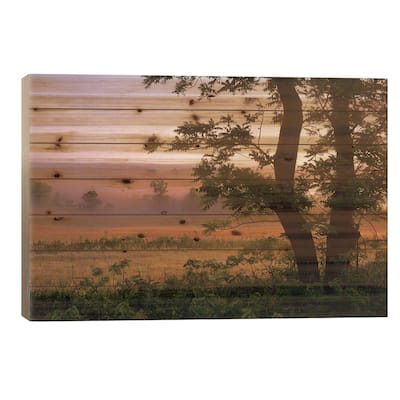 Tallgrass Prairie National Preserve, Kansas Print On Wood by Tim Fitzharris - Multi-Color