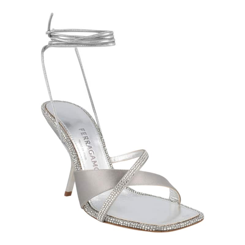 Ferragamo Allegra X5 Crystal Embellished Heels