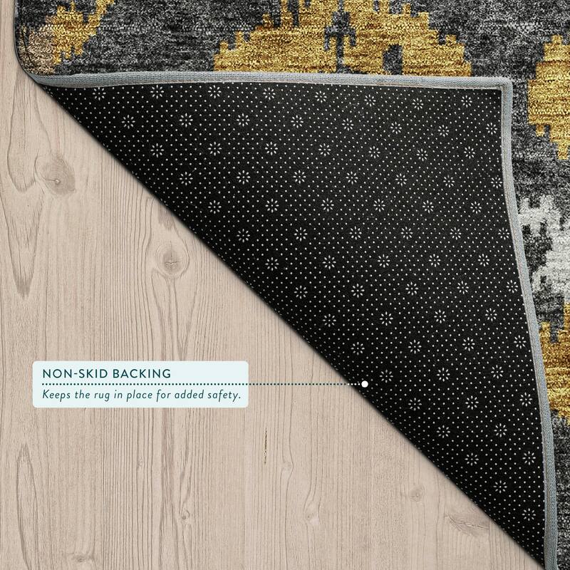 Machine Washable Indoor/ Outdoor Global Empire Chantille Rug