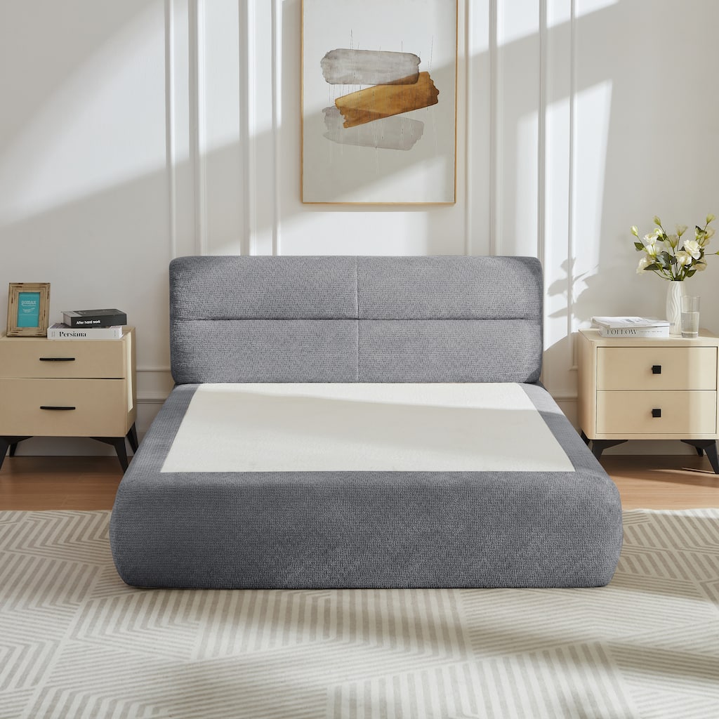 Compressible Chenille Sofa Bed for Living Room and Apartments