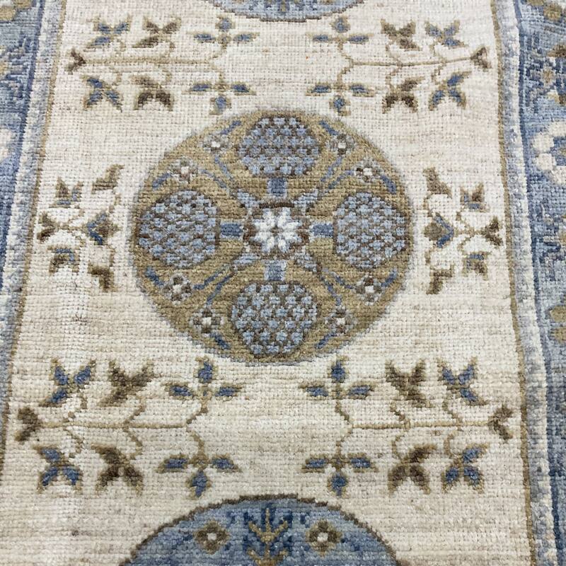 HERAT ORIENTAL Handmade Khotan Wool Runner - 2'10" x 13'6"