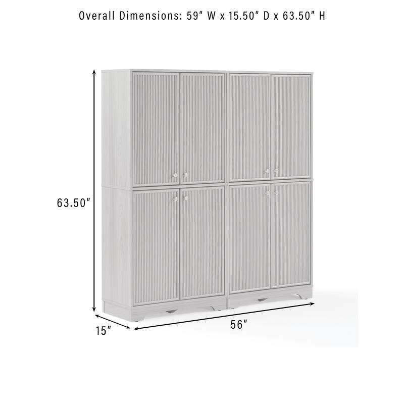 Crosley Naomi 2-Piece Kitchen Storage Pantry Set