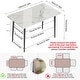 preview thumbnail 8 of 16, 6 Seater Kitchen Dining Table Modern Marble Tabletop Rectangular with Tapered Metal Legs