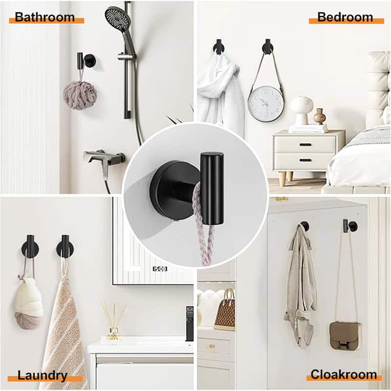 6 - Piece Bathroom Hardware Set Towel Holder Set