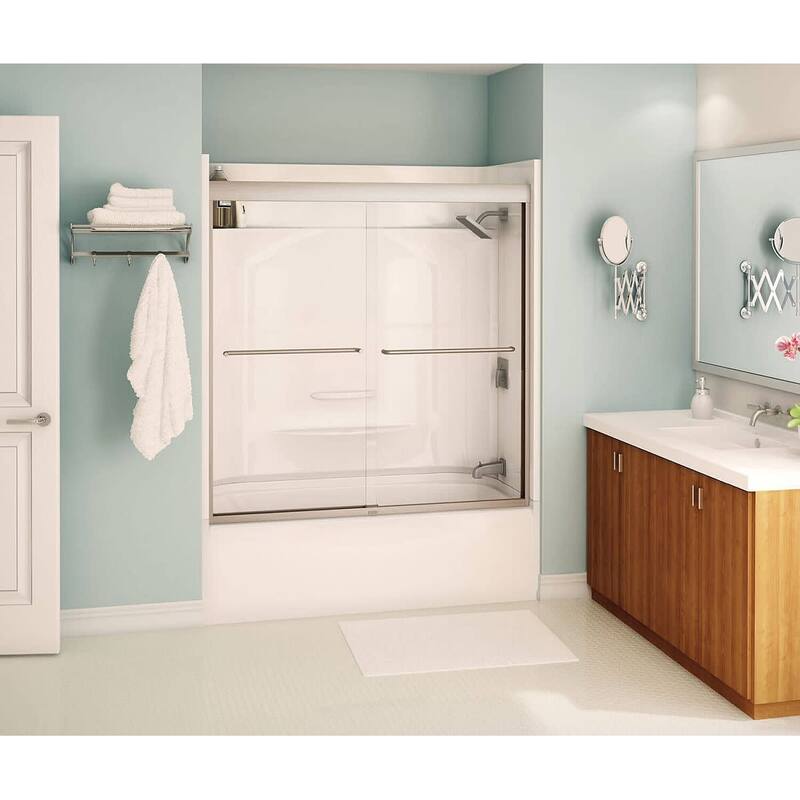 Maax Kameleon 57" High x 59" Wide Bypass Framed Tub Door with Clear